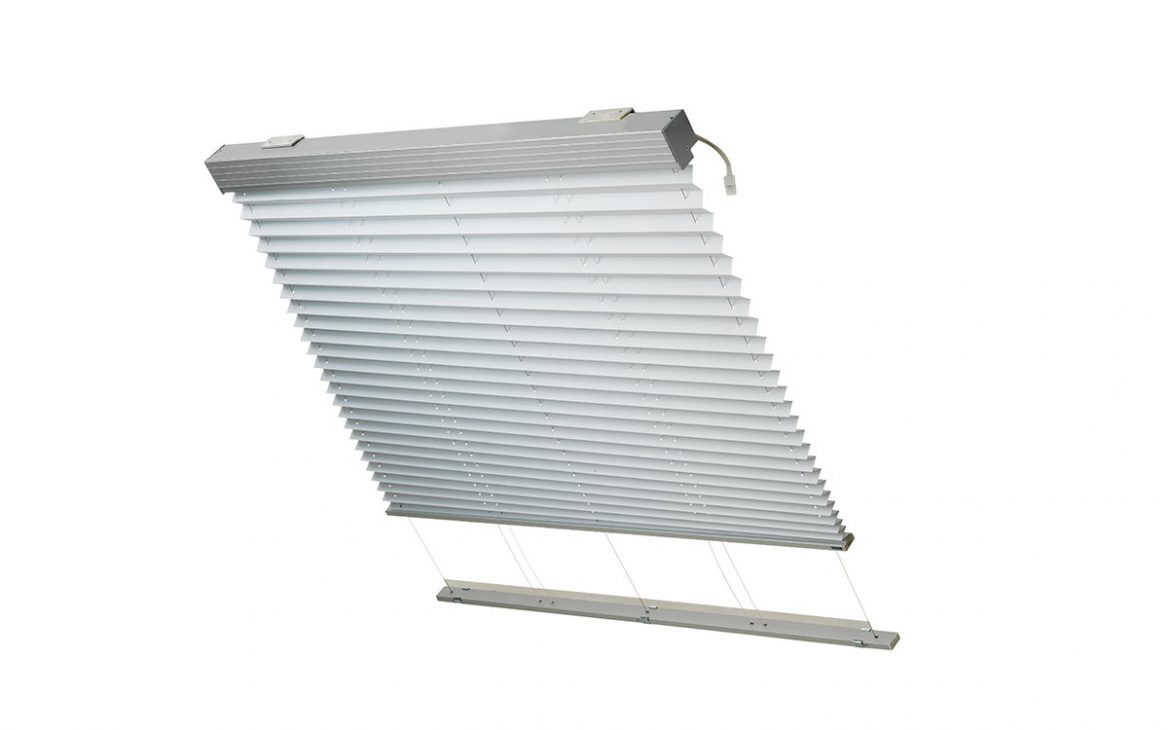 Skylight Motorised Pleated Blind Verosol